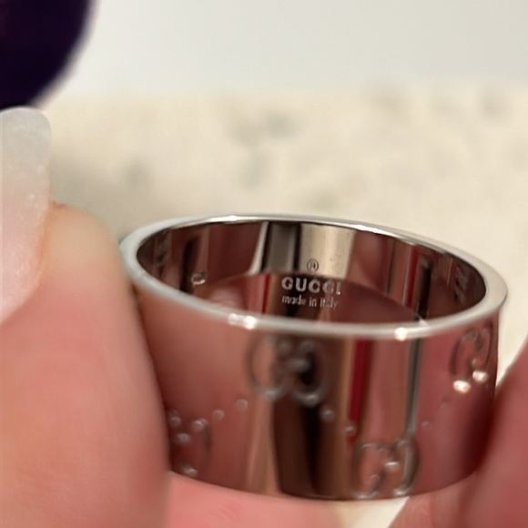 Authentic 18k Gold Icon WIDE Ring Size 8  (size18 in Italy) w/Original box etc - Picture 3 of 8